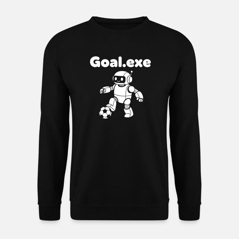 Robotischer Fußballroboter - Unisex Pullover - Schwarz