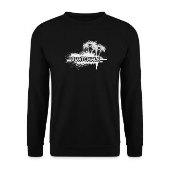 Guatemala als Urlaub - Unisex Pullover - Schwarz - Vorne - Alina (178cm) & Michal (187cm)