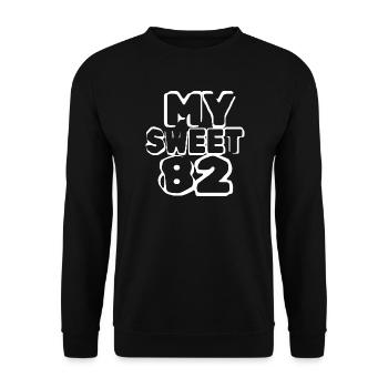 Anniversaire 82 - Sweat-shirt Unisexe - noir - Devant - Alina (178cm) & Michal (187cm)
