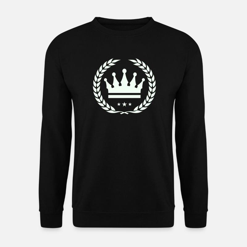 Kronenlaub Emblem Design - Unisex Pullover - Schwarz
