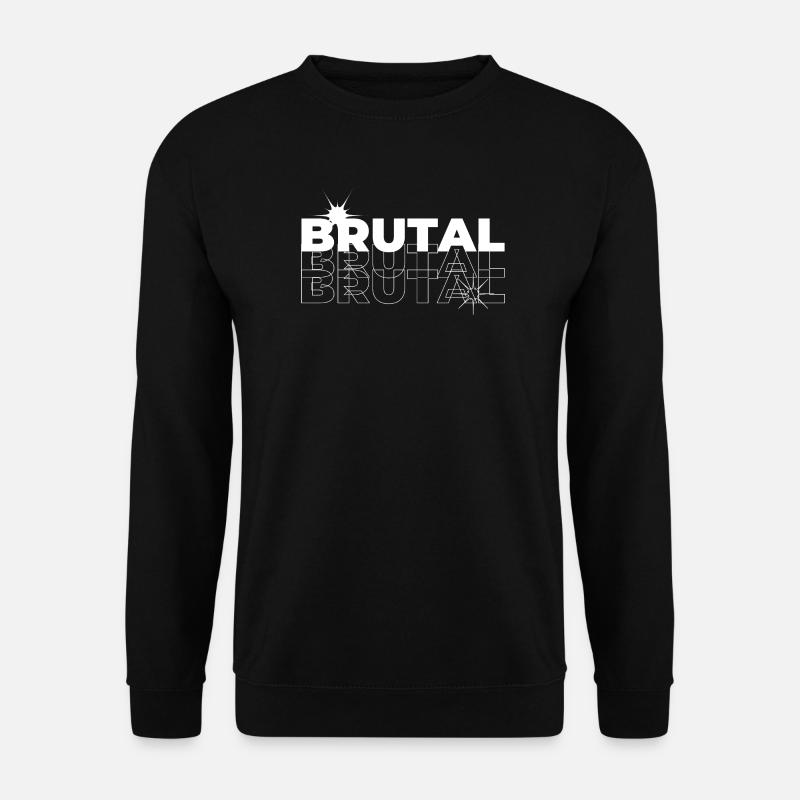 Brutal Echo Geometric Print - Unisex Sweatshirt - black