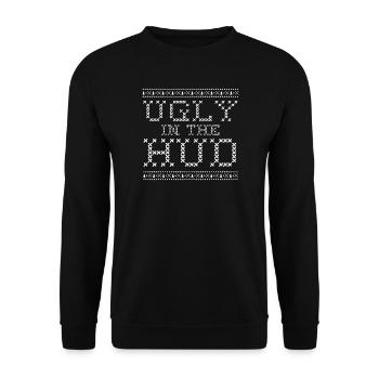 Moche dans le HUD Gamer Christmas Pixel Knit - Sweat-shirt Unisexe - noir - Devant - Alina (178cm) & Michal (187cm)