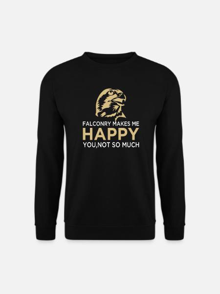 Falknerei Falkner Falknerin Beizjagd Greifvogel - Unisex Pullover - Schwarz
