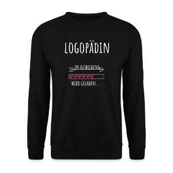 Speech Therapy Studies Profession Training Speech Therapist - Unisex Sweatshirt - black - Front - Alina (178cm) & Michal (187cm)