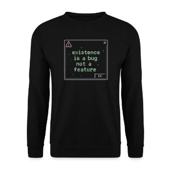 Nothing Matters Nihilism Absurd Humor - Unisex Sweatshirt - black - Front - Alina (178cm) & Michal (187cm)