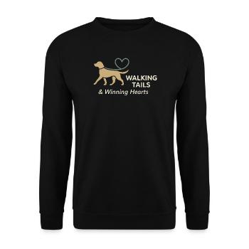 Hundesitter Haustierversorgungsdienst - Unisex Pullover - Schwarz - Vorne - Alina (178cm) & Michal (187cm)