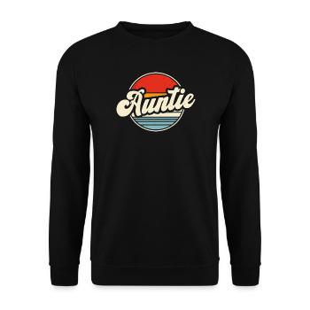 Tante Cadeau Meilleure Tante Du Monde - Sweat-shirt Unisexe - noir - Devant - Alina (178cm) & Michal (187cm)