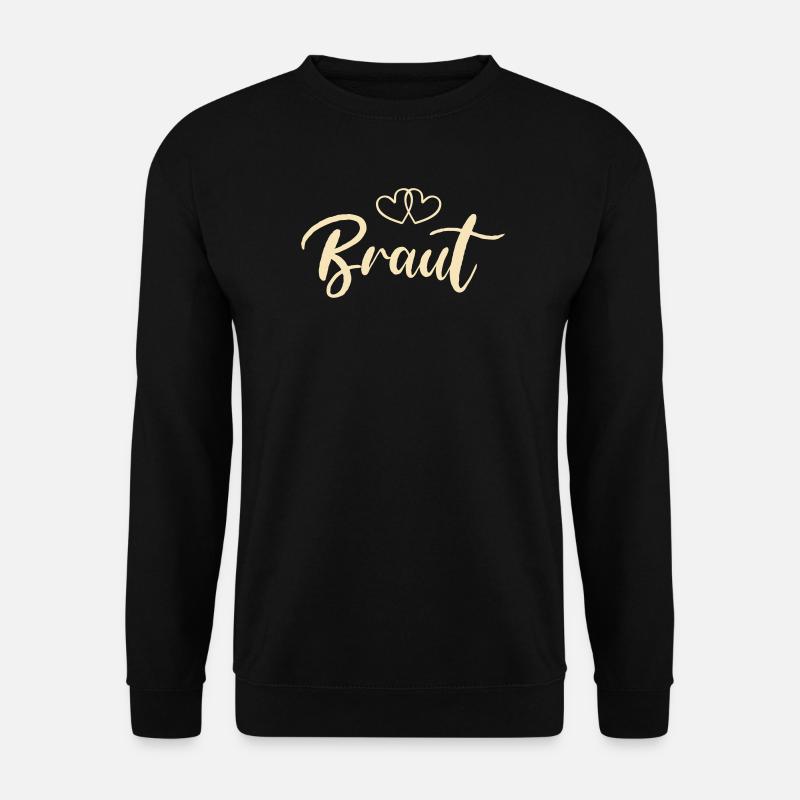 Braut Herzschrift Design - Unisex Pullover - Schwarz