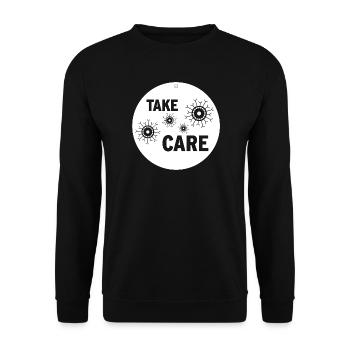 PRENDS SOIN DE TOI - Sweat-shirt Unisexe - noir - Devant - Alina (178cm) & Michal (187cm)