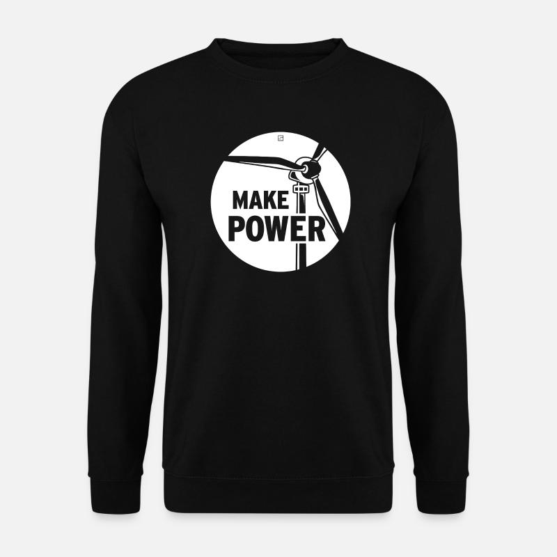 MAKE POWER - Unisex Pullover - Schwarz
