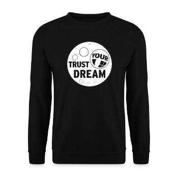 FAITES CONFIANCE À VOTRE RÊVE - Sweat-shirt Unisexe - noir - Devant - Alina (178cm) & Michal (187cm)