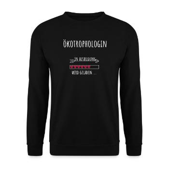 Écotrophologue Études d’écotrophologie Profession - Sweat-shirt Unisexe - noir - Devant - Alina (178cm) & Michal (187cm)