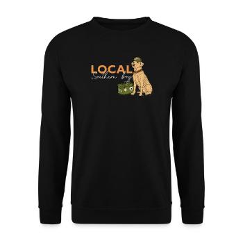 Local Southern Boy Waterfowl Hunting Life - Unisex Sweatshirt - black - Front - Alina (178cm) & Michal (187cm)