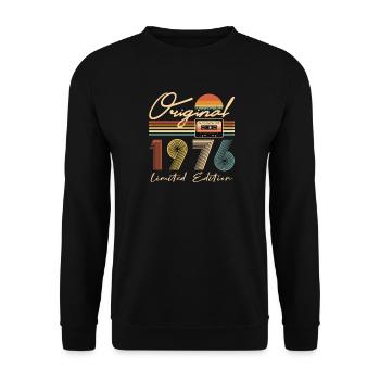 50e anniversaire 50e anniversaire Original 1976 - Sweat-shirt Unisexe - noir - Devant - Alina (178cm) & Michal (187cm)