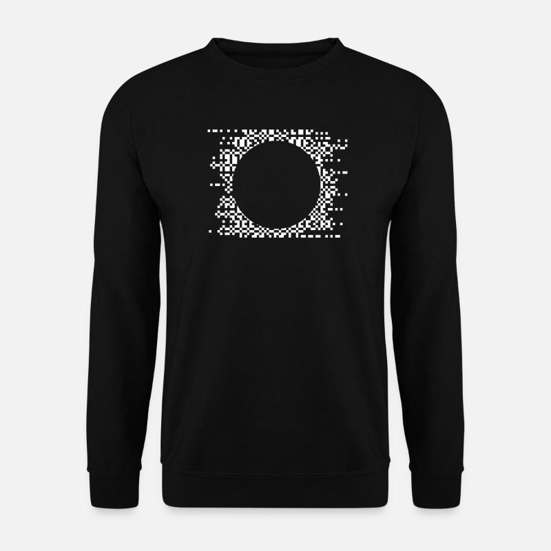 Pixel Circle Abstract Nebula - Unisex Sweatshirt - black