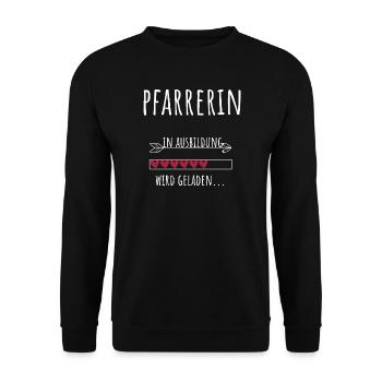 Theology Student Occupation Education Pastor - Unisex Sweatshirt - black - Front - Alina (178cm) & Michal (187cm)