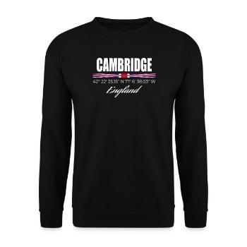 Cambridge - Unisex Pullover - Schwarz - Vorne - Alina (178cm) & Michal (187cm)