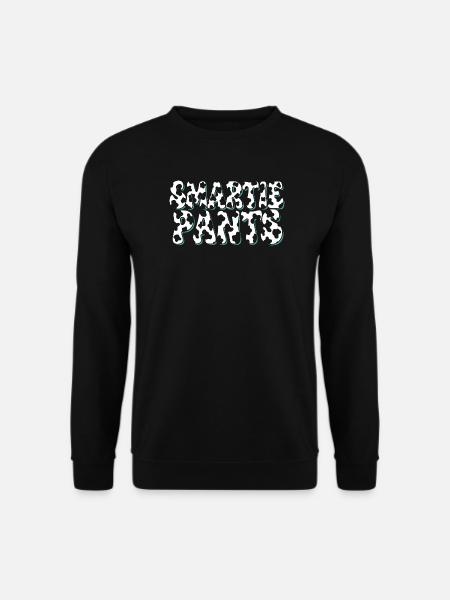 Blasen-Graffiti mit Türkis-Außenlinie - Unisex Pullover - Schwarz