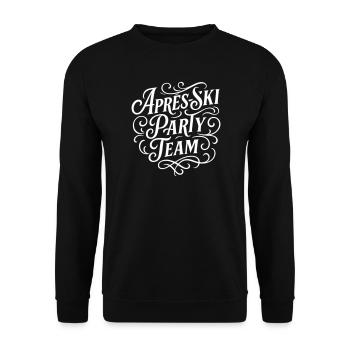 Apres Ski Party Team - Unisex Pullover - Schwarz - Vorne - Alina (178cm) & Michal (187cm)