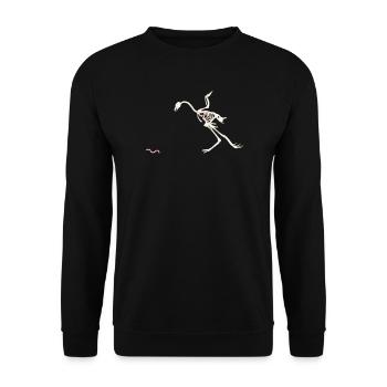 Free and Happy Shelled Hen - Unisex Sweatshirt - black - Front - Alina (178cm) & Michal (187cm)