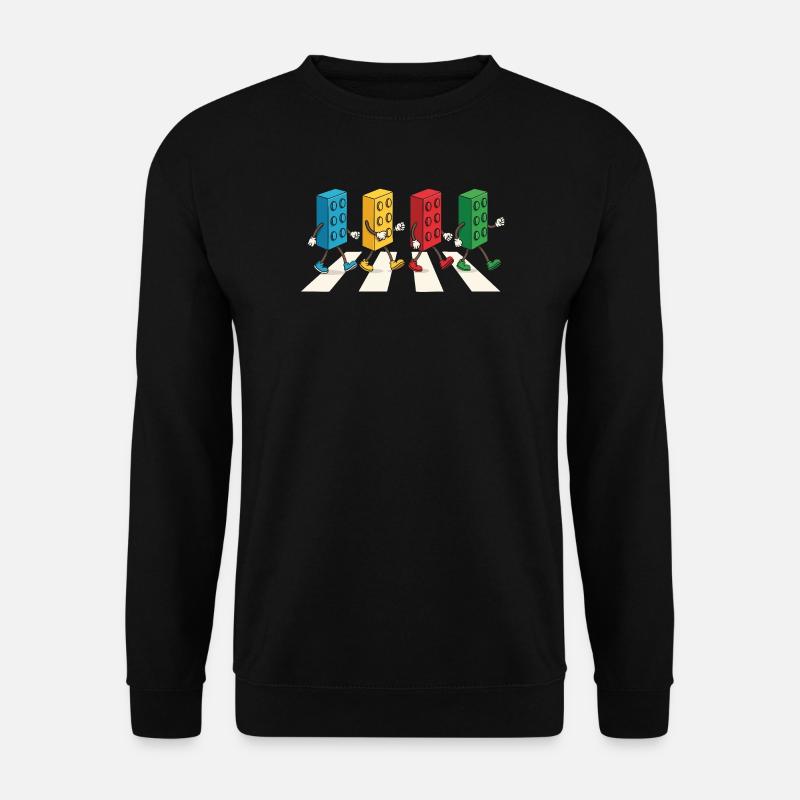 Zebra Made Of Bricks Creative Block Builder - Unisex Pullover - Schwarz