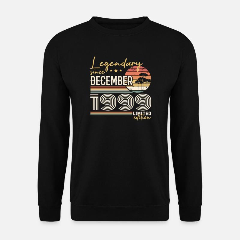 December 1999 26th Anniversary Gift - Unisex Sweatshirt - black
