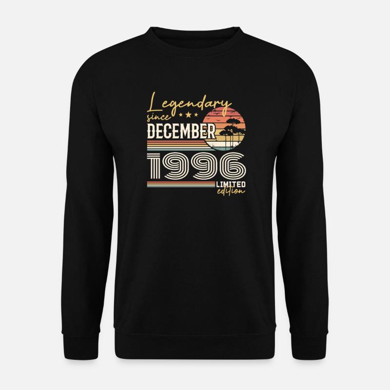 December 1996 29th Anniversary Gift - Unisex Sweatshirt - black