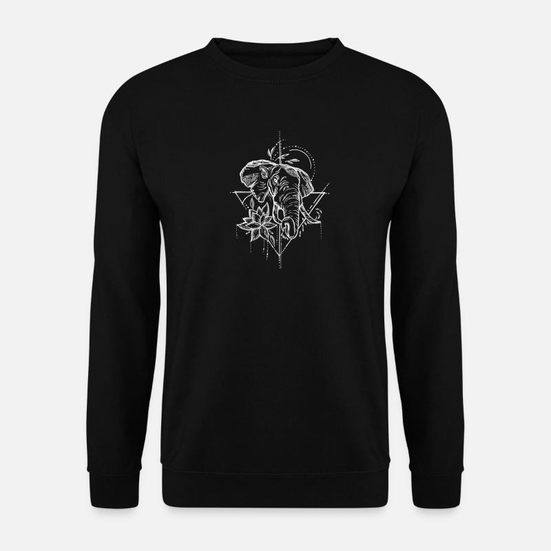 Elefant - Unisex Pullover - Schwarz