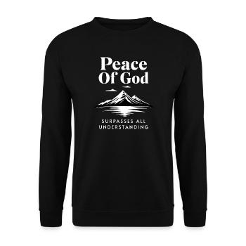 La paix de Dieu surpasse toute compréhension Berg - Sweat-shirt Unisexe - noir - Devant - Alina (178cm) & Michal (187cm)