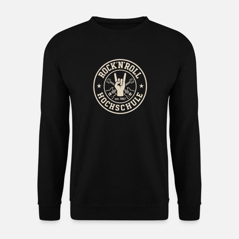 Rock 'n' Roll College Logo - Unisex Sweatshirt - black