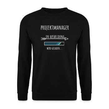 Chef de projet Gestion de projet Etudes Profession - Sweat-shirt Unisexe - noir - Devant - Alina (178cm) & Michal (187cm)