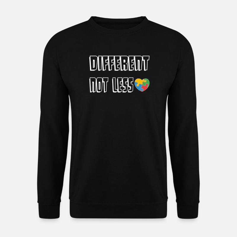 Be Different Heart Puzzle - Unisex Sweatshirt - black