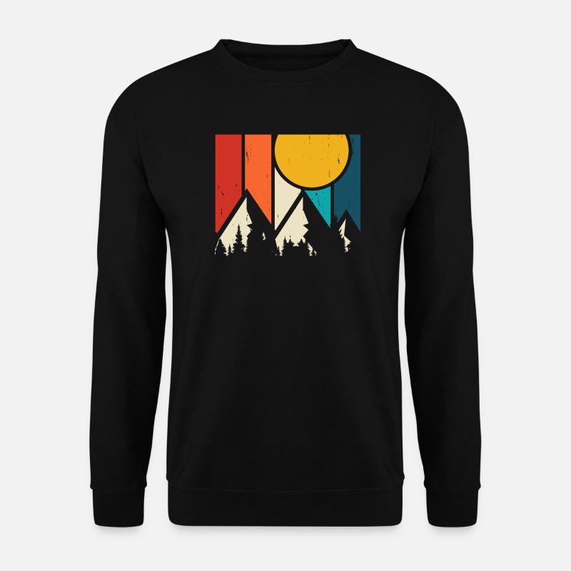 Wandern Wanderer Bergsteiger Geschenk - Unisex Pullover - Schwarz