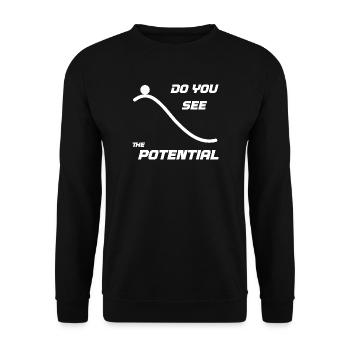 Voyez-vous le potentiel - Sweat-shirt Unisexe - noir - Devant - Alina (178cm) & Michal (187cm)
