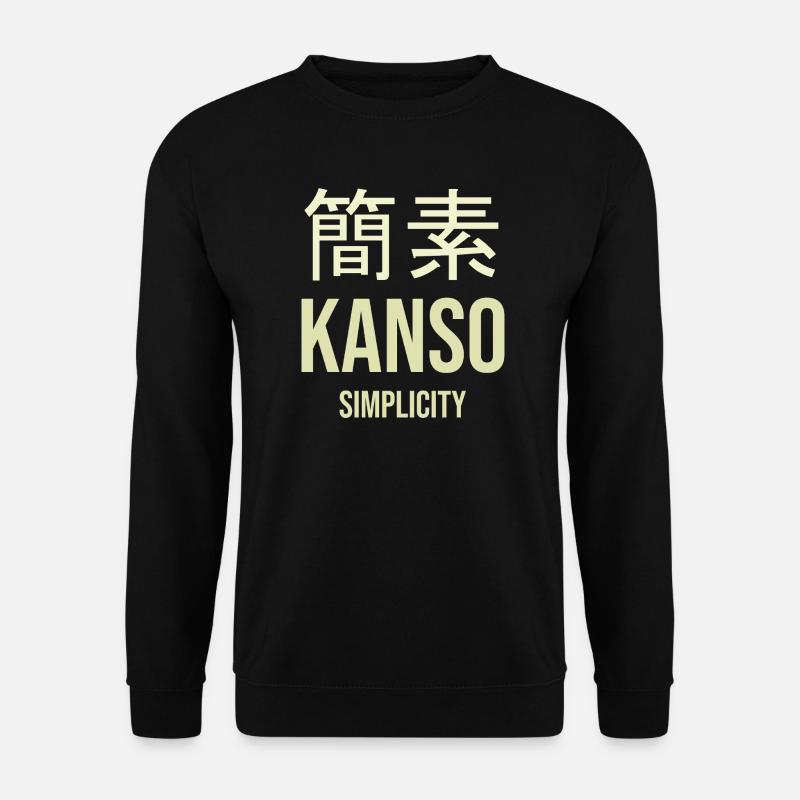 Kanji-Einfachheit optimiert - Unisex Pullover - Schwarz