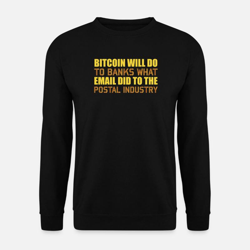 Bitcoin Postal Industry - Unisex Pullover - Schwarz