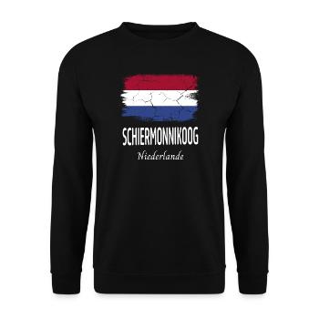 Schiermonnikoog - Unisex Pullover - Schwarz - Vorne - Alina (178cm) & Michal (187cm)