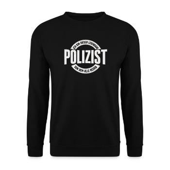 Legendary Policeman - Unisex Sweatshirt - black - Front - Alina (178cm) & Michal (187cm)