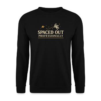 Spacecore Humour Cosmique Galaxie Univers Citation - Sweat-shirt Unisexe - noir - Devant - Alina (178cm) & Michal (187cm)