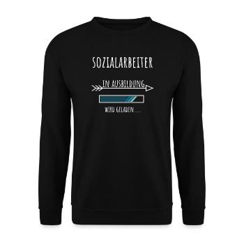 Social Work Studies Profession Social Worker - Unisex Sweatshirt - black - Front - Alina (178cm) & Michal (187cm)