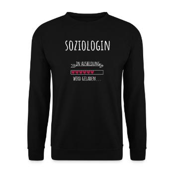 Sociology Student Profession Education Sociologist - Unisex Sweatshirt - black - Front - Alina (178cm) & Michal (187cm)