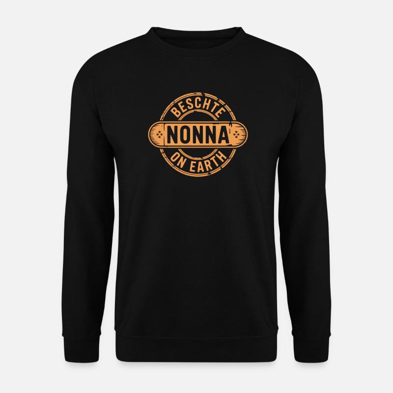 Beschte Nonna Schweizerdeutsch Italien - Unisex Pullover - Schwarz