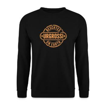 Beschtes Urgrossi Swiss German Grandma - Unisex Sweatshirt - black - Front - Alina (178cm) & Michal (187cm)