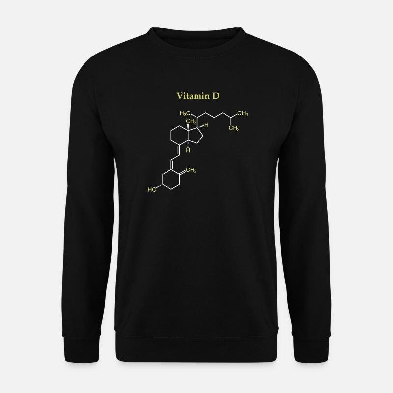 Vitamin D Structure - Unisex Sweatshirt - black