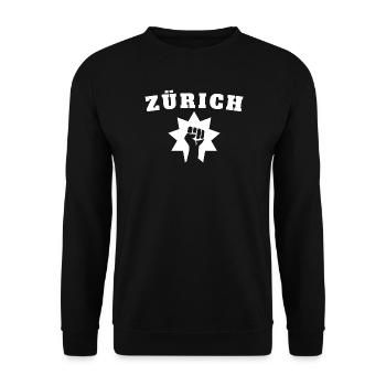 Zurich - Sweat-shirt Unisexe - noir - Devant - Alina (178cm) & Michal (187cm)