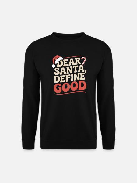 sarcastic Christmas design - Unisex Sweatshirt - black