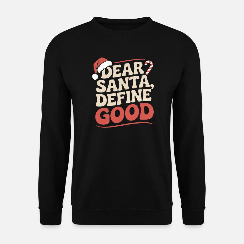 sarcastic Christmas design - Unisex Sweatshirt - black