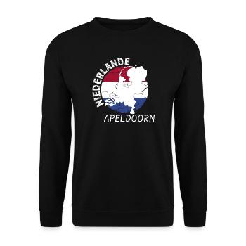 Apeldoorn - Unisex Pullover - Schwarz - Vorne - Alina (178cm) & Michal (187cm)