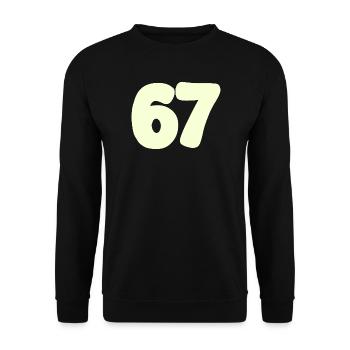 67 - Unisex Sweatshirt - black - Front - Alina (178cm) & Michal (187cm)