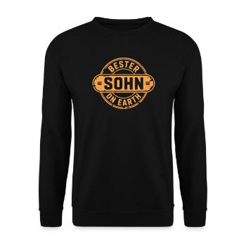 Bester Sohn - Unisex Pullover - Schwarz - Vorne - Alina (178cm) & Michal (187cm)